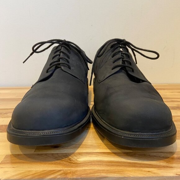 Rockport Men Black Nubuck Leather Oxford Dress Shoes Size 12W formal casual chic - Picture 4 of 15